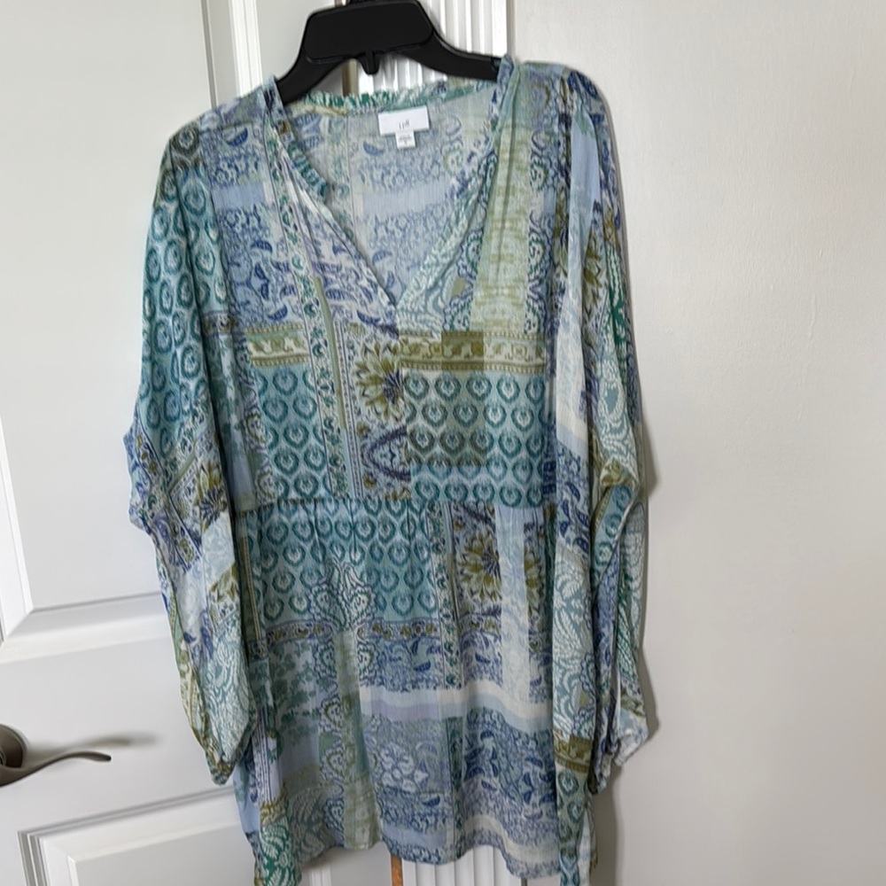 J. Jill Multicolor Paisley Tunic